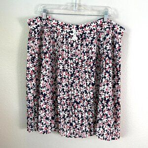 NEW $79 J Crew Womens Plus 20 Ditsy Floral Pleated Mini Skirt